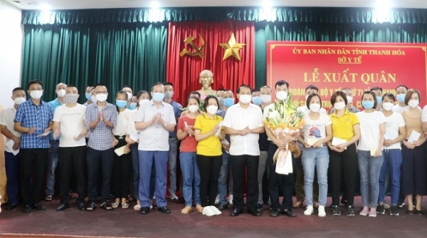 Sáng 29/8: Thêm 59 cán bộ y tế tỉnh Thanh Hóa hỗ trợ cho TP. Hồ Chí Minh chống dịch COVID-19