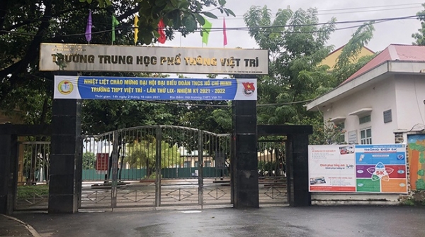 Phú Thọ: Tạm đóng cửa trường học sau khi có 45 học sinh mắc Covid -19