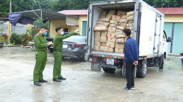 Ninh Bình: Bắt giữ xe tải vận chuyển gần 3 tấn thực phẩm đã quá hạn sử dụng