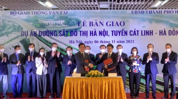 Bàn giao dự án, chính thức vận hành thương mại đường sắt Cát Linh - Hà Đông