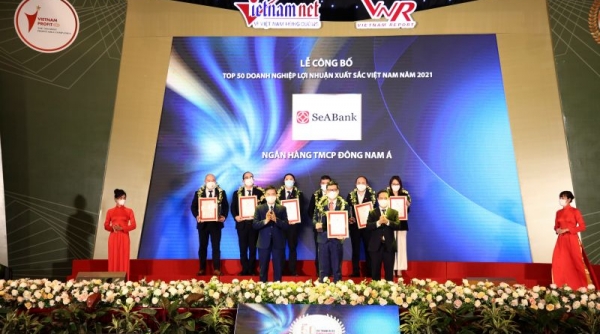 SeABank lọt Top 50 doanh nghiệp có lợi nhuận xuất sắc Việt Nam 2021