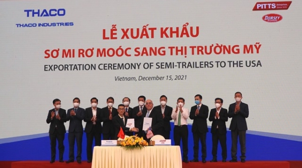 Thaco: Xuất khẩu sơ mi rơ moóc sang Hoa Kỳ, niềm vui của công nghiệp cơ khí Việt Nam
