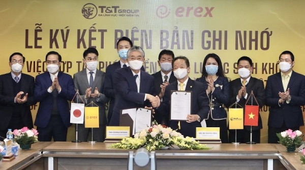 Tập đoàn T&T và Tập đoàn EREX hợp tác phát triển năng lượng sinh khối tại Việt Nam