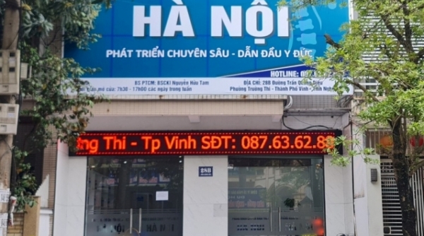 Một phòng khám hoạt động “chui” tại Nghệ An bị phạt 47 triệu đồng