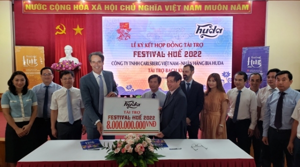 Bia Carlsberg Việt Nam tài trợ 8 tỷ đồng- Nhà tài trợ Bạch kim của Festival Huế 2022