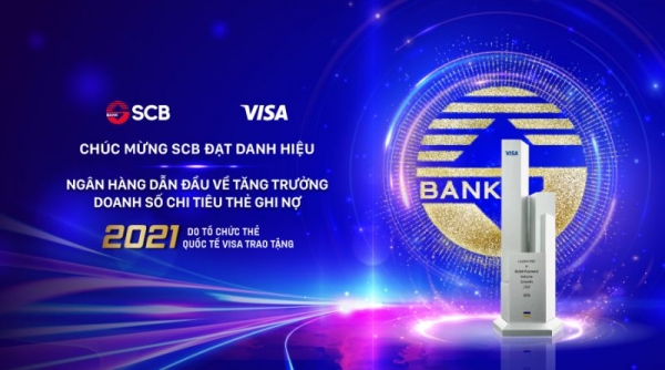 SCB dẫn đầu về tăng trưởng doanh số chi tiêu Thẻ ghi nợ của Visa năm 2021