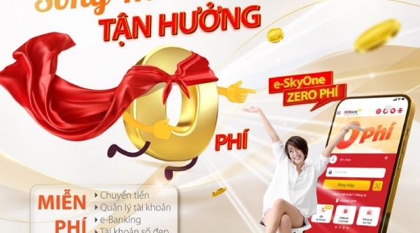 Phí 0 đồng cho tất cả các giao dịch online e-SkyOne tại HDBank