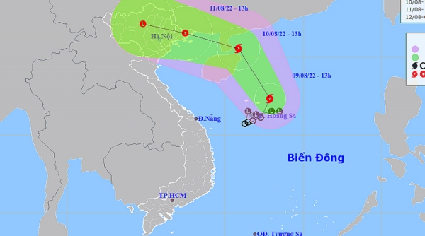 Bão số 2 MULAN di chuyển theo hướng Bắc Tây Bắc và có khả năng mạnh lên