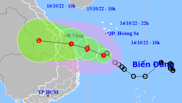 Áp thấp nhiệt đới mạnh lên thành bão số 5, dự báo nhiều địa phương ở miên Trung có mưa lớn