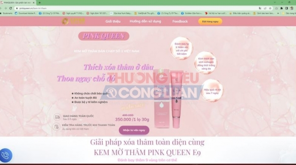 Công ty CSTAR bán sản phẩm Pink Queen E9 chứa chất cấm Hydroquinone