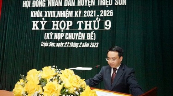 Ông Nguyễn Thành Luân được bầu giữ chức Chủ tịch UBND huyện Triệu Sơn