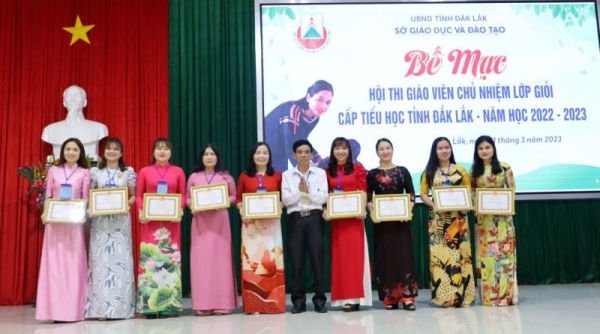 Đắk Lắk có 218 giáo viên đạt danh hiệu giáo viên chủ nhiệm lớp giỏi cấp tiểu học tỉnh