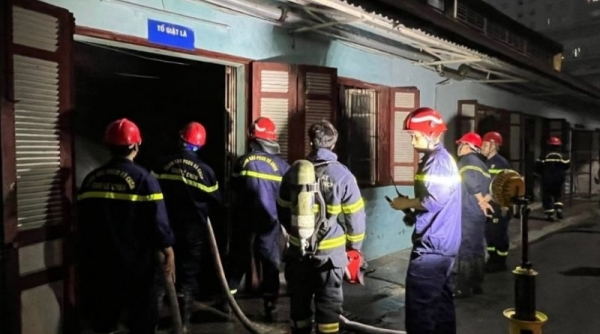 Xảy ra cháy kho tạm Bệnh viện Hữu nghị Việt – Tiệp