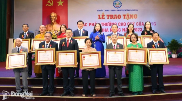 Đồng Nai: 276 tập thể, cá nhân được trao tặng các phần thưởng cao quý của Đảng và Nhà nước