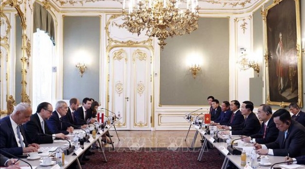 Chủ tịch nước Võ Văn Thưởng hội đàm với Tổng thống Áo Alexander Van der Bellen