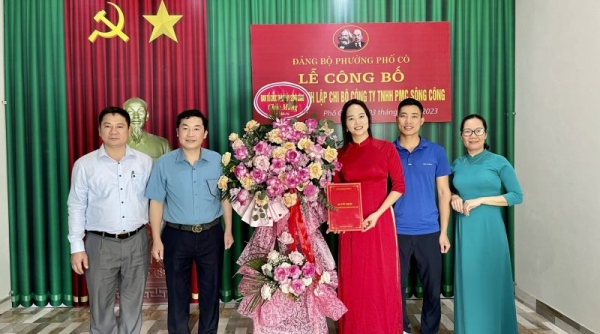 Thái Nguyên: TP. Sông Công chú trọng phát triển Đảng trong doanh nghiệp