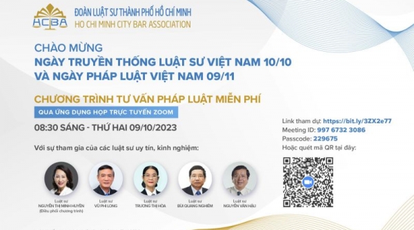 TP. Hồ Chí Minh có hơn 200 luật sư tư vấn pháp luật miễn phí cho người dân