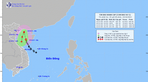 Cảnh báo khẩn cấp về bão số 5 và chỉ đạo ứng phó