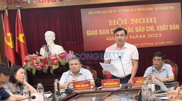 Thái Bình tổ chức giao ban công tác báo chí, xuất bản quý III năm 2023