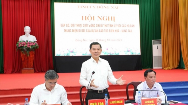 Đồng Nai thực hiện chi trả tiền đền bù, hỗ trợ người dân dự án cao tốc Biên Hòa - Vũng Tàu trước ngày 31/12/2023