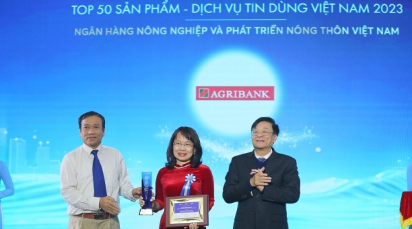 Thẻ Lộc Việt Agribank đạt TOP 50 Sản phẩm - Dịch vụ Tin Dùng Việt Nam 2023