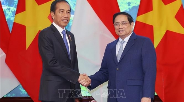 Thủ tướng Phạm Minh Chính hội kiến với Tổng thống Indonesia Joko Widodo