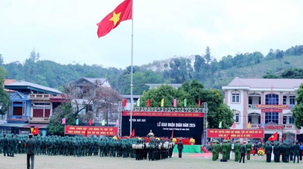 Lào Cai: Lễ giao, nhận quân tại huyện Bát Xát