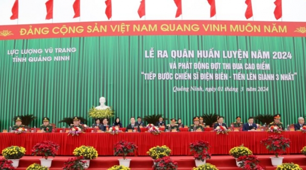 Lực lượng vũ trang tỉnh Quảng Ninh ra quân huấn luyện năm 2024