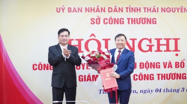 Công bố Quyết định điều động và bổ nhiệm Phó Giám đốc Sở Công Thương tỉnh Thái Nguyên