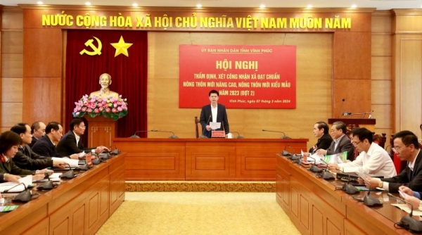 Đề nghị công nhận 08 xã đạt chuẩn các loại hình NTM ở Vĩnh Phúc