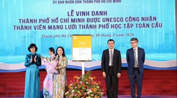 TP. Hồ Chí Minh là thành viên Mạng lưới thành phố học tập toàn cầu của UNESCO