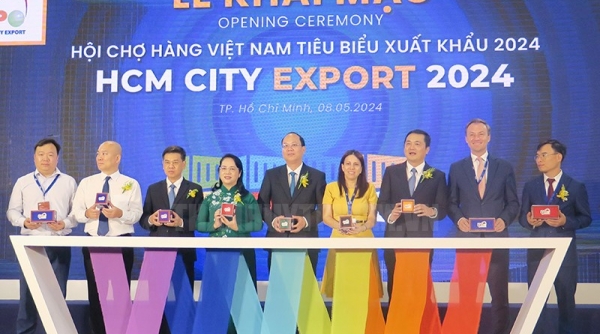 450 gian hàng tại Hội chợ hàng Việt Nam tiêu biểu xuất khẩu năm 2024 tại TP. Hồ Chí Minh