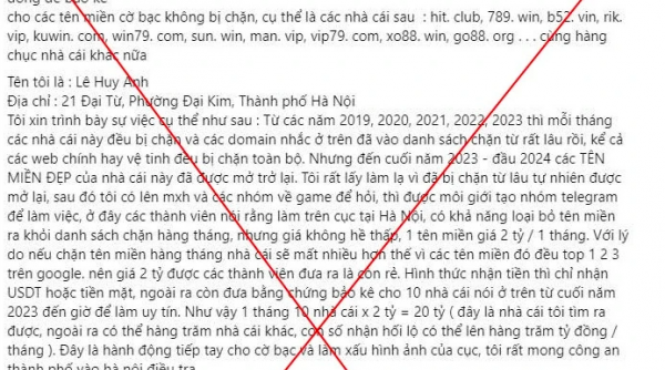 Cảnh giác trước chiêu trò chiêu trò phát tán đơn tố cáo sai sự thật