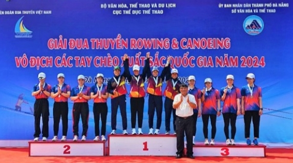 Bế mạc Giải đua thuyền rowing và canoeing quốc gia