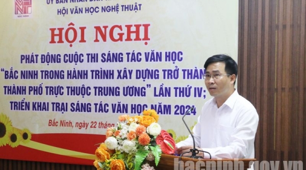 Phát động cuộc thi sáng tác văn học “Bắc Ninh trong hành trình xây dựng trở thành thành phố trực thuộc Trung ương”