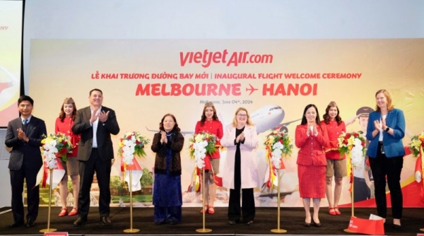 Vietjet khai trương đường bay kết nối Melbourne với Hà Nội, vé Thương gia khuyến mãi tới 50%