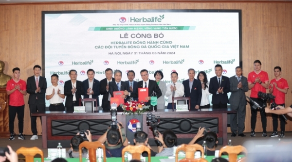 Herbalife Việt Nam tiếp tục đồng hành cùng các đội tuyển bóng đá quốc gia giai đoạn 2024 - 2027