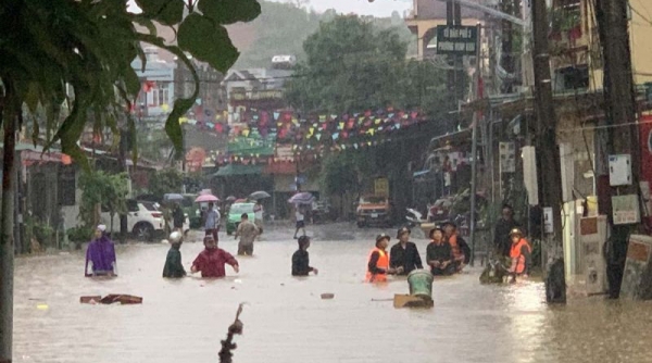 Hà Giang ngập lụt sau trận mưa lớn