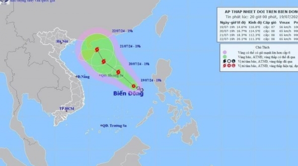 Áp thấp nhiệt đới có khả năng mạnh lên thành bão, cả nước tiếp tục mưa dông