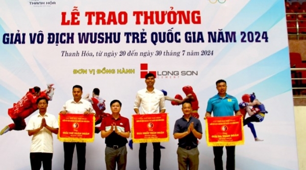 Thanh Hoá giành vị trí cao tại Giải vô địch Wushu trẻ quốc gia năm 2024