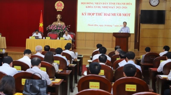 Kỳ họp thứ 21 HĐND tỉnh Thanh Hóa khóa XVIII thông qua nhiều Nghị quyết quan trọng