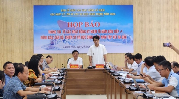 Họp báo về các hoạt động Kỷ niệm 70 năm đón tiếp đồng bào, cán bộ, chiến sĩ và học sinh miền Nam tập kết ra Bắc