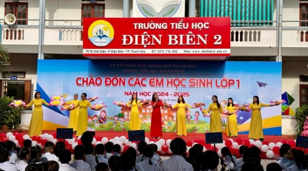 Hơn 66.300 em học sinh lớp 1 tại Thanh Hóa nô nức tựu trường