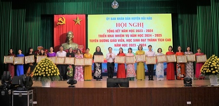 Ngành giáo dục và đào tạo huyện Hải Hậu hoàn thành tốt công tác năm học 2023 - 2024