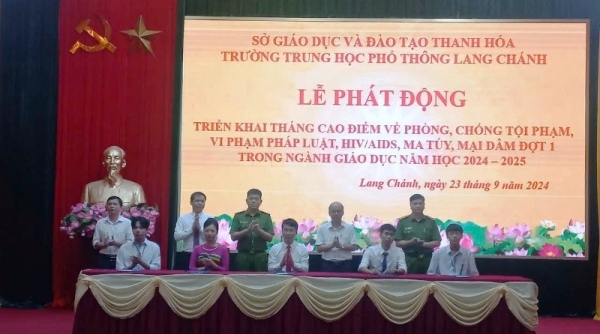 Thanh Hóa phát động triển khai tháng cao điểm về phòng, chống tội phạm, vi phạm pháp luật