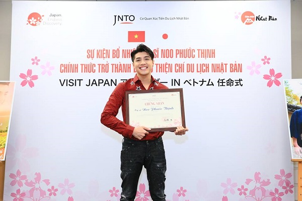 Noo Phước Thịnh trở thành Đại sứ du lịch Nhật Bản Noo Phước Thịnh trở thành Đại sứ du lịch Nhật Bản