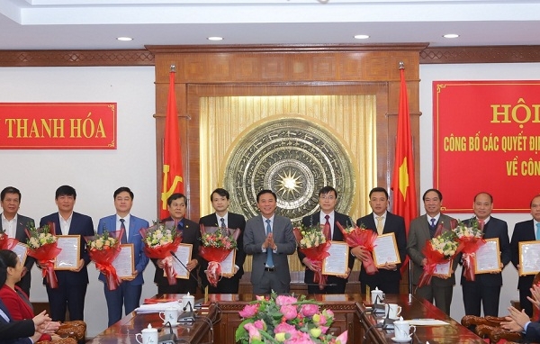 Thanh Hóa: Công bố quyết định của Ban Thường vụ Tỉnh ủy về công tác cán bộ