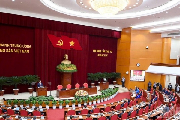 Thông báo Hội nghị lần thứ tư Ban Chấp hành Trung ương Đảng khóa XIV