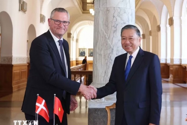Tổng Bí thư, Chủ tịch nước Tô Lâm hội kiến Chủ tịch Quốc hội Đan Mạch Henrik Frandsen