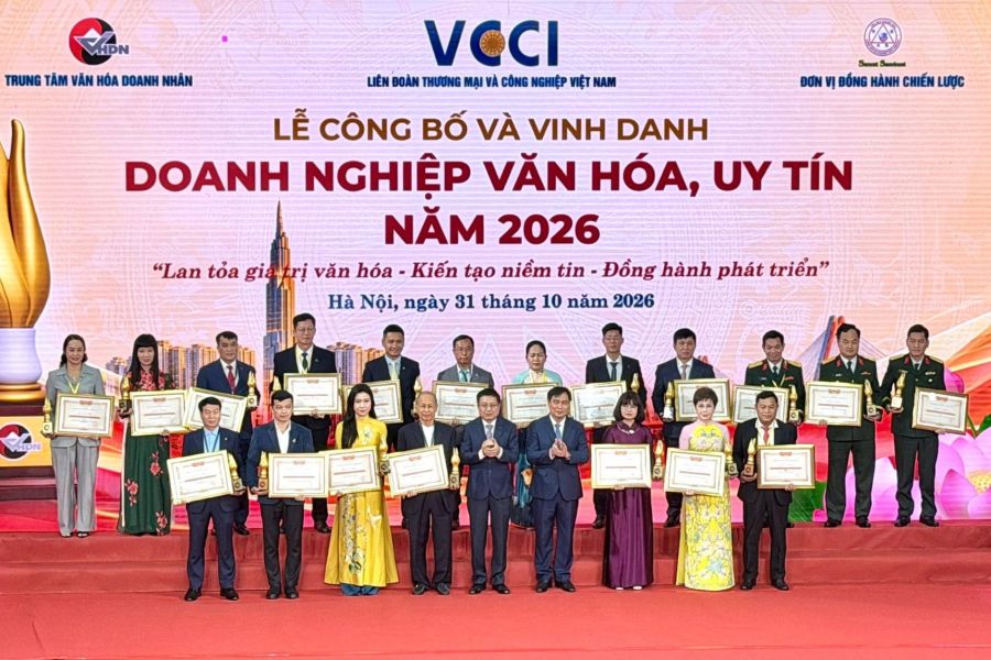 100 doanh nghiệp được vinh danh về văn hóa và uy tín năm 2026